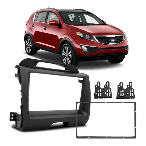 Moldura Para Dvd 2 Din Kia Sportage 2011 2012 2013 2014 2015 Foto 1