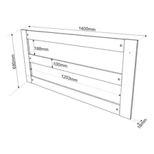 Moldura Para Espelho 140x68cm Star Vieiro Espresso Eg Foto mini 3