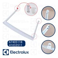Moldura +pino +mola p/tampa lt12b lt13b lavadora Electrolux Foto mini 2