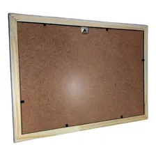 Moldura Porta Diploma Certificado A4 21x30 Branco Liso Foto mini 2
