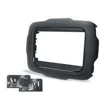 Moldura Rádio 2 Din Mp5 Renegade Preto Soft Emborrachado Foto  mini 1