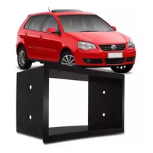 Moldura Radio 2 Din Vw Golf Polo Fox Bora Space Fiamon Preta Foto mini 2