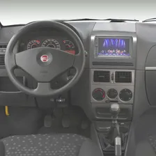 Moldura Radio Fiat Palio 2004 A 2011 Prata 2din Dvd Cd Foto mini 3