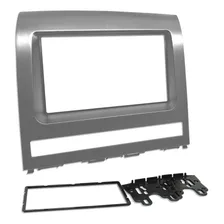 Moldura Radio Fiat Palio 2004 A 2011 Prata 2din Dvd Cd Foto mini 2