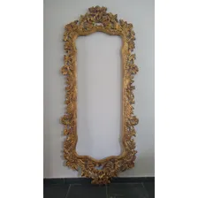 Moldura Salão Maquiagem Antiga Provençal Arabesco Espelho Cor Dourado Envelhecido Foto mini  3