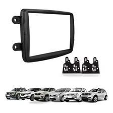 Moldura Som Dvd 2din MultimÃdia Padrão Captur Preta Foto mini 1