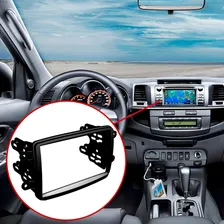 Moldura Som Dvd Srv Hilux 2012 A 2015 2 Din Plastico Preto Foto mini 3
