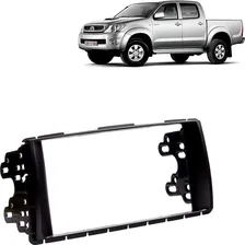 Moldura Som Dvd Srv Hilux 2012 A 2015 2 Din Plastico Preto Foto mini 1