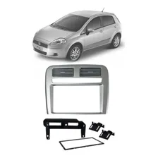 Moldura Som Multimídia 2 Din Fiat Punto 2008 Á 2012 Prata Foto mini 1