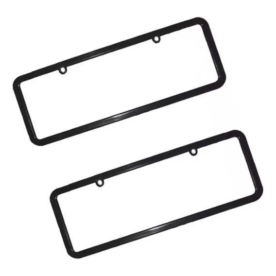 Moldura Suporte Para Placa De Carro Preta 365x120mm Foto 1