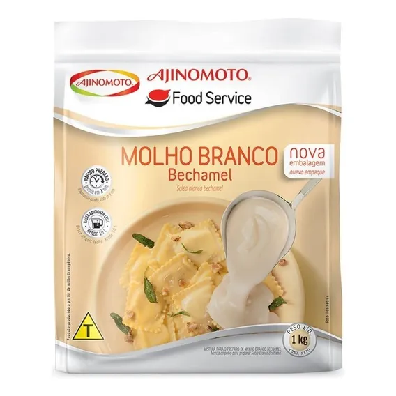 Molho Branco Bechamel 1 Kg Ajinomoto Ótima Qualidade Foto 1