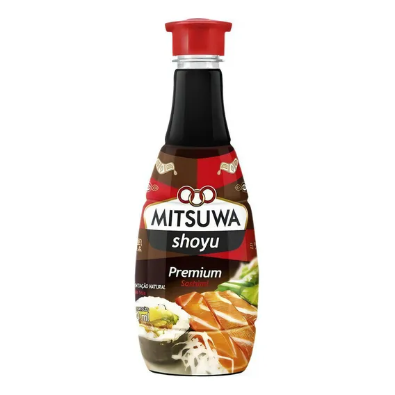 Molho De Soja Shoyu Premium 900ml - Mitsuwa Foto 1