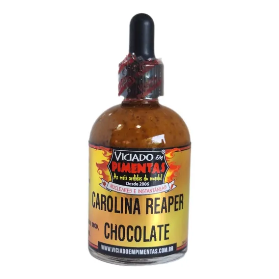 Molho Pimenta Carolina Reaper Chocolate - Viciado Em Pimenta Foto 1