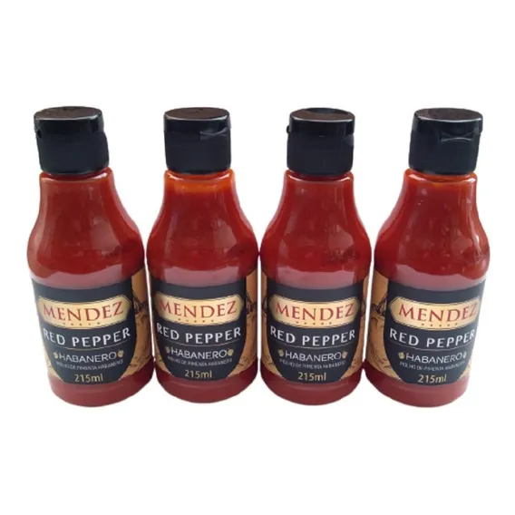 Molho Pimenta Red Pepper Habanero Mendez 215ml 04 Unidades Foto 1