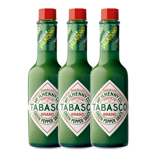 Molho Tabasco Green Pepper Sauce 60ml (3 Unidades Foto 1