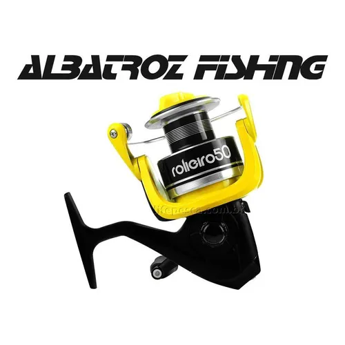 Molinete Albatroz Fishing New Rolieiro 30 - 4 Rolamentos Foto 1