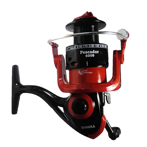 Molinete De Pesca Sahara Pescador 6000 3 Rolamentos Foto 1