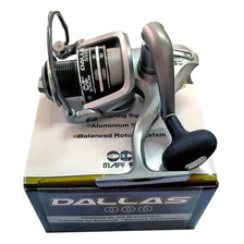 Molinete Pesca Dallas 3000 AlumÃnio 3 Rolamento Anti-reverso Foto mini 2