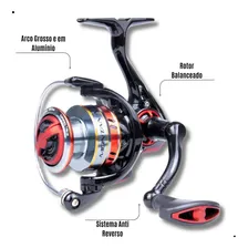 Molinete Pesca Maruri Montana 7 Rolamentos 1000 Drag 4kg Foto mini  3