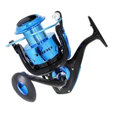 Molinete Pesca Pesada Maruri Toro 6000 3 Rolamentos Azul Foto mini 1