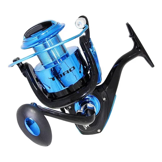 Molinete Pesca Pesada Maruri Toro 6000 3 Rolamentos Azul Foto 1