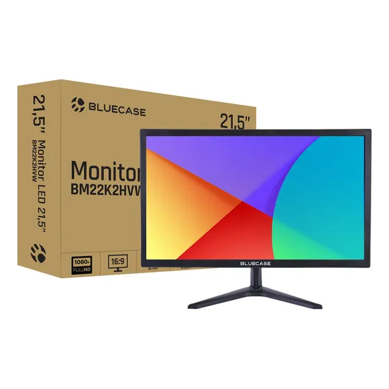 Monitor 21 Preto Led Bm22k2hvw Bluecase - 75hz / Hdmi / Vga Foto 1