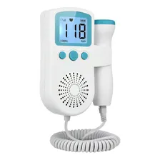 Monitor Batimentos Cardíacos Do Bebê Fetal Doppler Cor Azul Foto mini  3