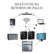 Monitor De Palco M-vave Trasmissor + 5 Receptores + 5 Fone Recarregável Foto mini 4