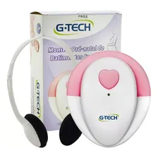 Monitor Doppler Fetal Angel Sounds Rosa Com Gel E Bateria Foto mini 1