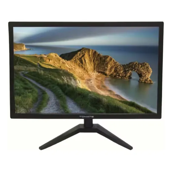 Monitor Led 21 Pol 110/220v Tela Computador Ultra Slim Fhd Cor Preto 110v/220v Foto 1