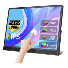 Monitor Portátil Com Tela Touch Screen De 11.6 Polegadas Cor Preto 127/220v Foto  mini 1