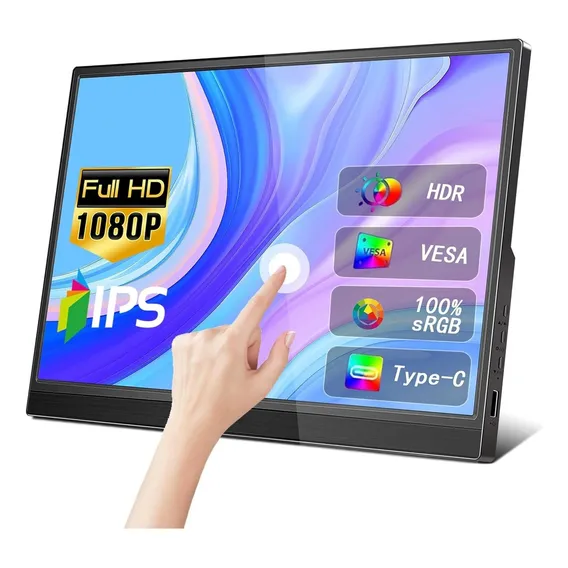 Monitor Portátil Com Tela Touch Screen De 11.6 Polegadas Cor Preto 127/220v Foto 1
