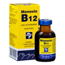 Monovin B12 Inj. 20 - Vitamina Uso Veterinário Bravet Foto mini 2