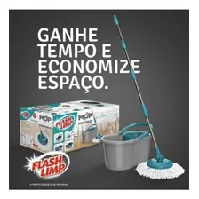 Mop Girat贸rio Fit Com Balde - Flash Limp Foto mini 4