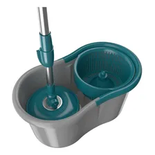 Mop Spin Girátorio Flash Limp Original Fit 8lt Cor Cinza Foto mini  3