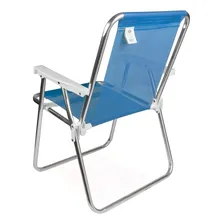 Mor 002238 cadeira praia de aluminio cor azul Foto mini 2