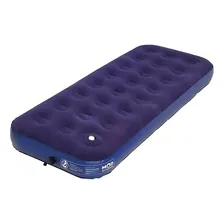Mor Colchão Inflável Solteiro Com Fole Acampamento Multiuso Azul Solteiro Foto mini  2