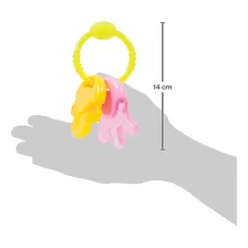Mordedor Água Mãozinha Chaveiro Bebe Amarelo Rosa 5234a Buba Foto mini 2
