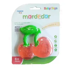 Mordedor Bebês Cereja Com Água Refrescante Silicone Cor Outro Foto mini 1