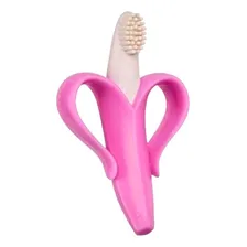 Mordedor Buba Banana Escova Massageador Gengiva - Cores Cor Rosa Foto mini 3