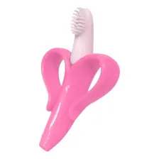Mordedor Buba Banana Escova Massageador Gengiva - Cores Cor Rosa Foto mini 1