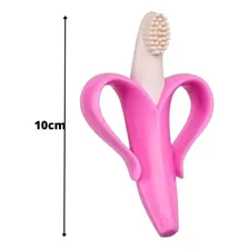 Mordedor Buba Banana Escova Massageador Gengiva - Cores Cor Rosa Foto mini 4