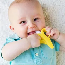 Mordedor E Massageador De Gengiva Silicone Bananinha Baby Cor Amarelo Foto mini 3
