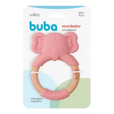 Mordedor E Massageador Elefantinho Rosa Em Silicone Buba Foto mini  3