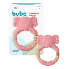 Mordedor E Massageador Elefantinho Rosa Em Silicone Buba Foto mini 4