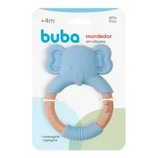 Mordedor Elefante Em Silicone Azul Livre Bpa Buba - 15651 Foto mini  3