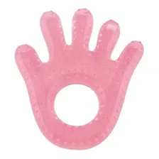 Mordedor Mãozinha Bebê Com Água Refrescante Silicone Cor Outro Foto  mini 1