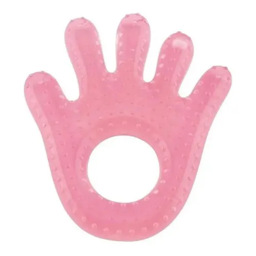Mordedor Mãozinha Bebê Com Água Refrescante Silicone Cor Outro Foto 1