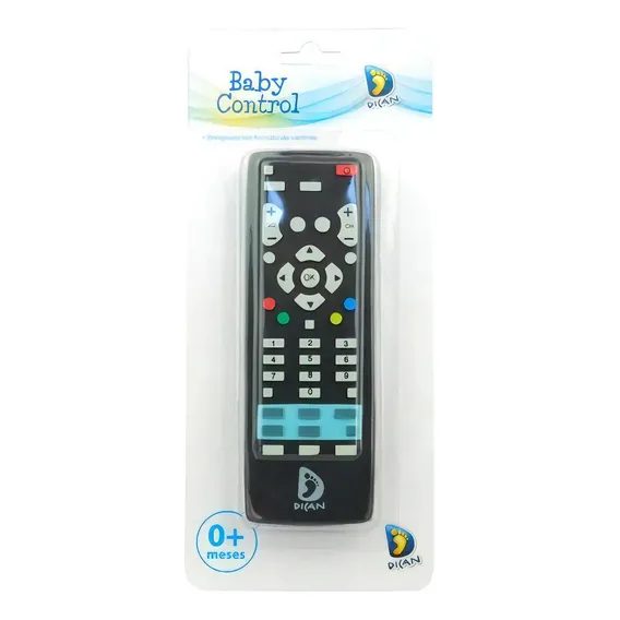 Mordedor Para Bebê Formato De Controle Remoto Dican - Promoç Cor Preto Foto 1