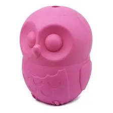 Mordedor Recheável Pet Games Corujinha Rosa M Foto  mini 1